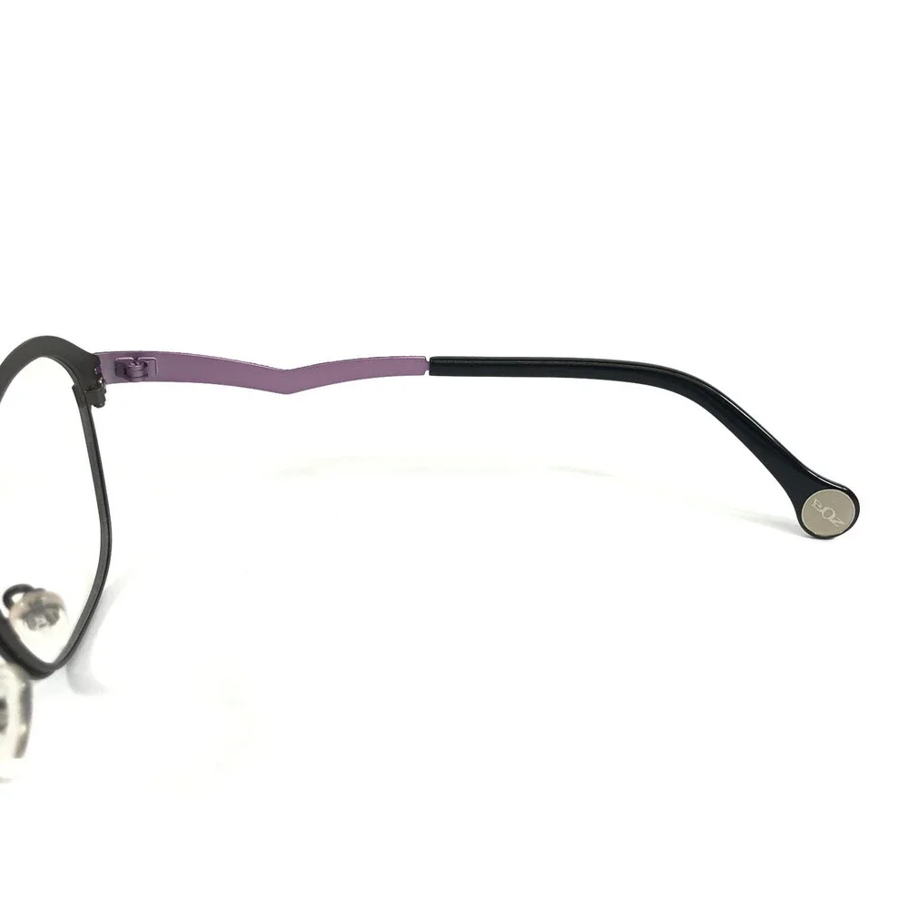 BOZ Eyeglasses Frames ELSA 4590 Khaki Brown Parma Matte Gray Purple 52-16-140